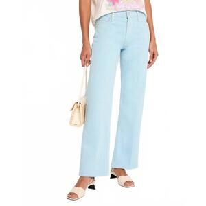 NEW MOTHER bookie flood jeans in the devil may air blue